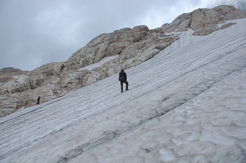 восхождение по фиштинскому леднику