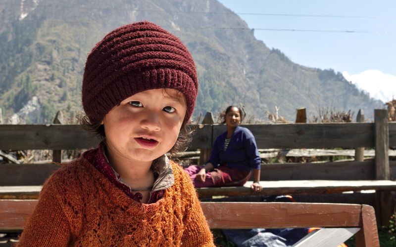 непальская девочка из Тханчока